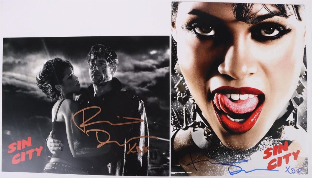 Lot 143178: SIN CITY ROSARIO DAWSON AUTOGRAPHED PHOTOS (2)