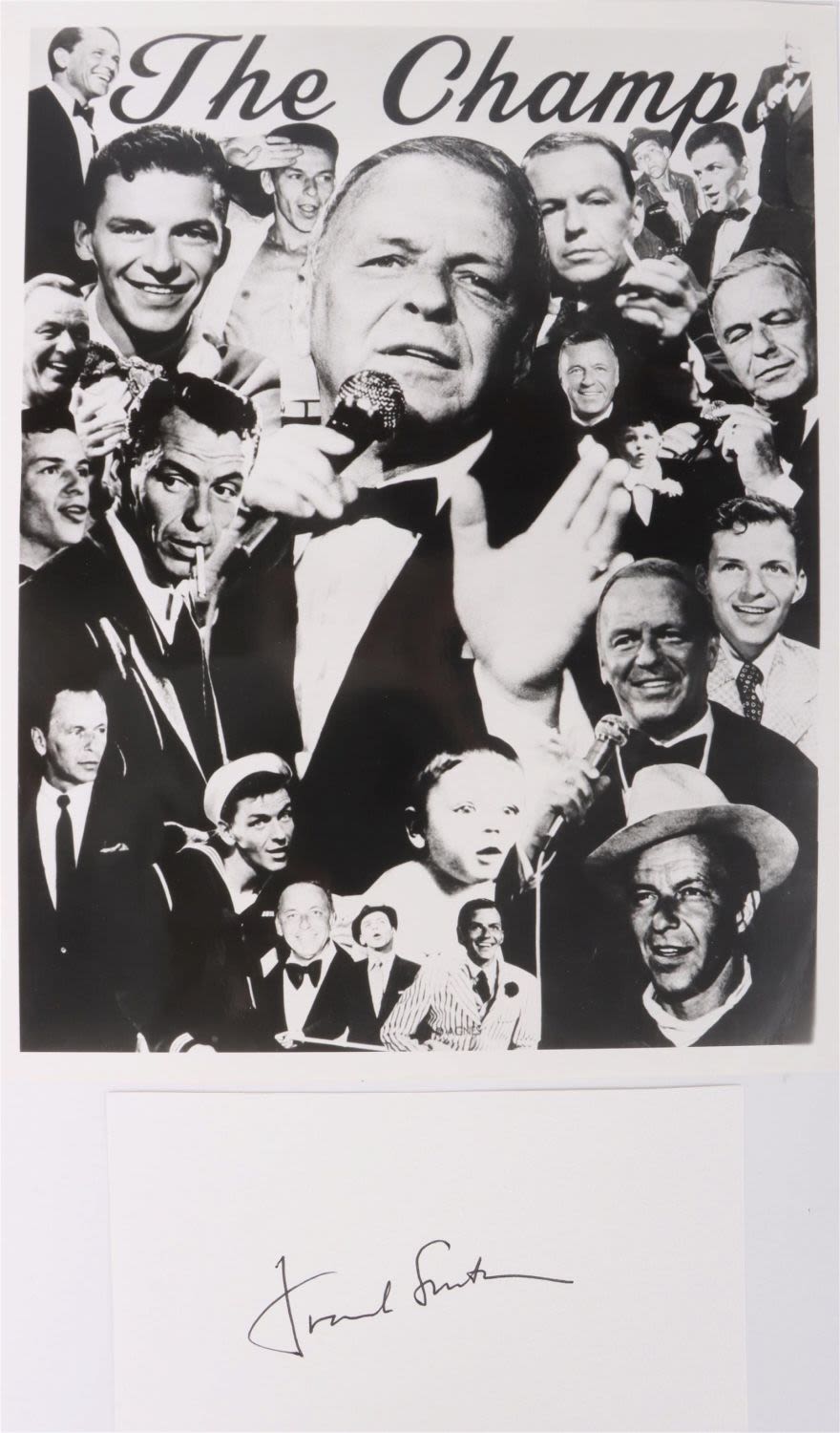 Lot 143182: FRANK SINATRA SIGNED PHOTOGRAPH "THE CHAMP"