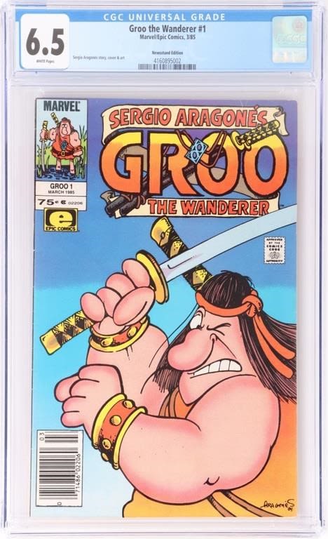 Lot 144156: GROO THE WANDERER #1 CGC 6.5 SERGIO ARAGONE