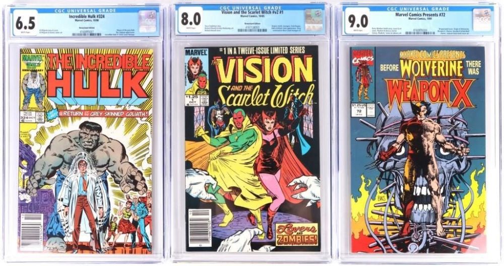 Lot 144158: EARLY MODERN CGC GRADED COMICS - LOT OF 3