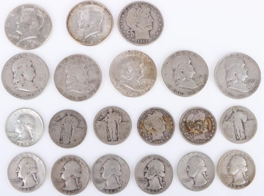 Lot 144163: US SILVER ASSORTED COLLECTIBLE COINS - LOT OF 20