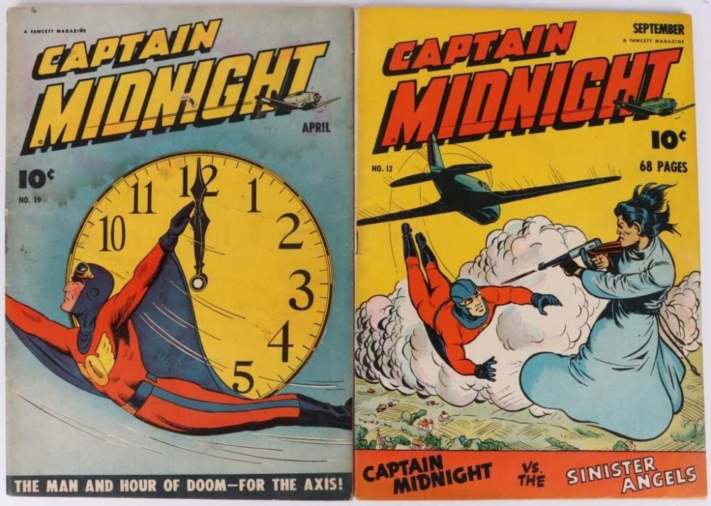 Lot 144164: CAPTAIN MIDNIGHT #12 & #19 GOLDEN AGE COMIC BOOKS