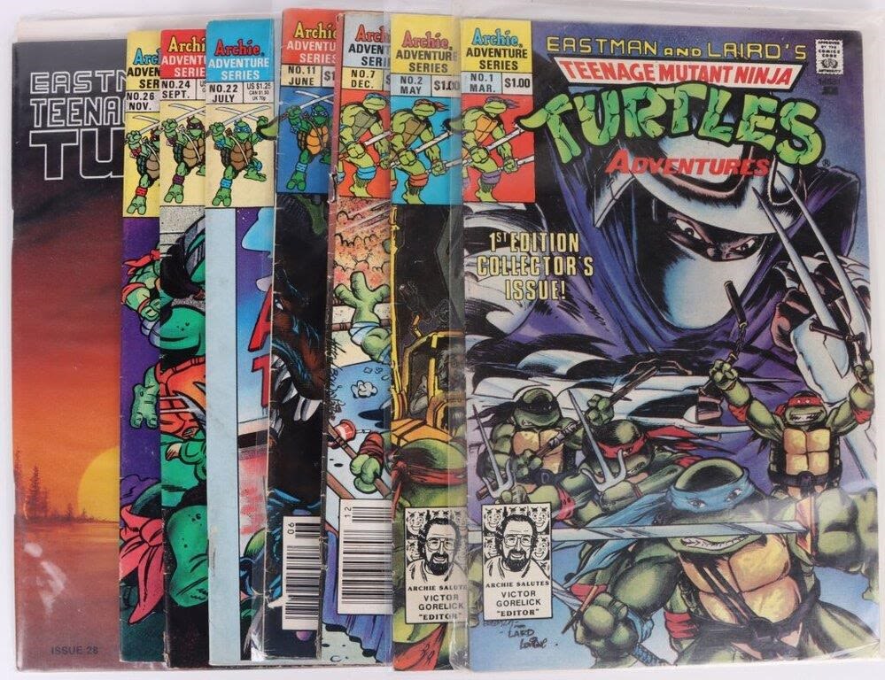 Lot 144168: TEENAGE MUTANT NINJA TURTLES COMICS - LOT OF 8