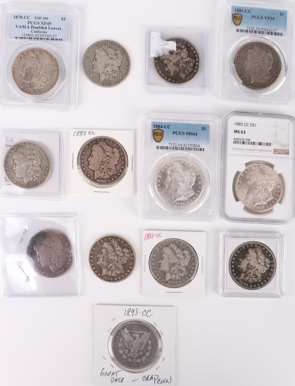 Lot 144169: CARSON CITY MORGAN COIN COLLECTION COMPLETE