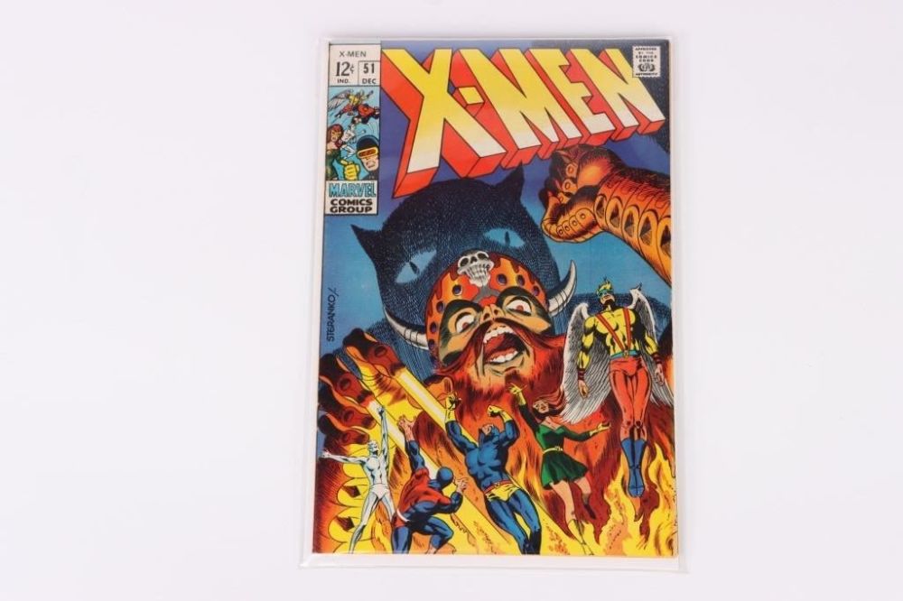 Lot 144186: X-MEN #51 (1968) 1ST ERIC THE RED HIGH GRADE COPY