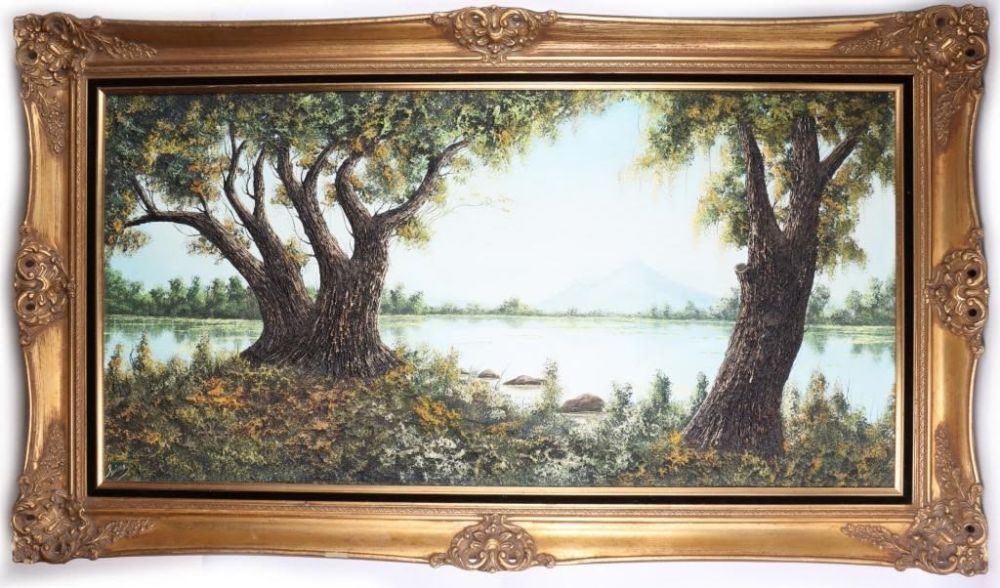 Lot 144191: HEAVILY TEXTURED ACRYLIC ORIGNAL SIGNED PAINTING