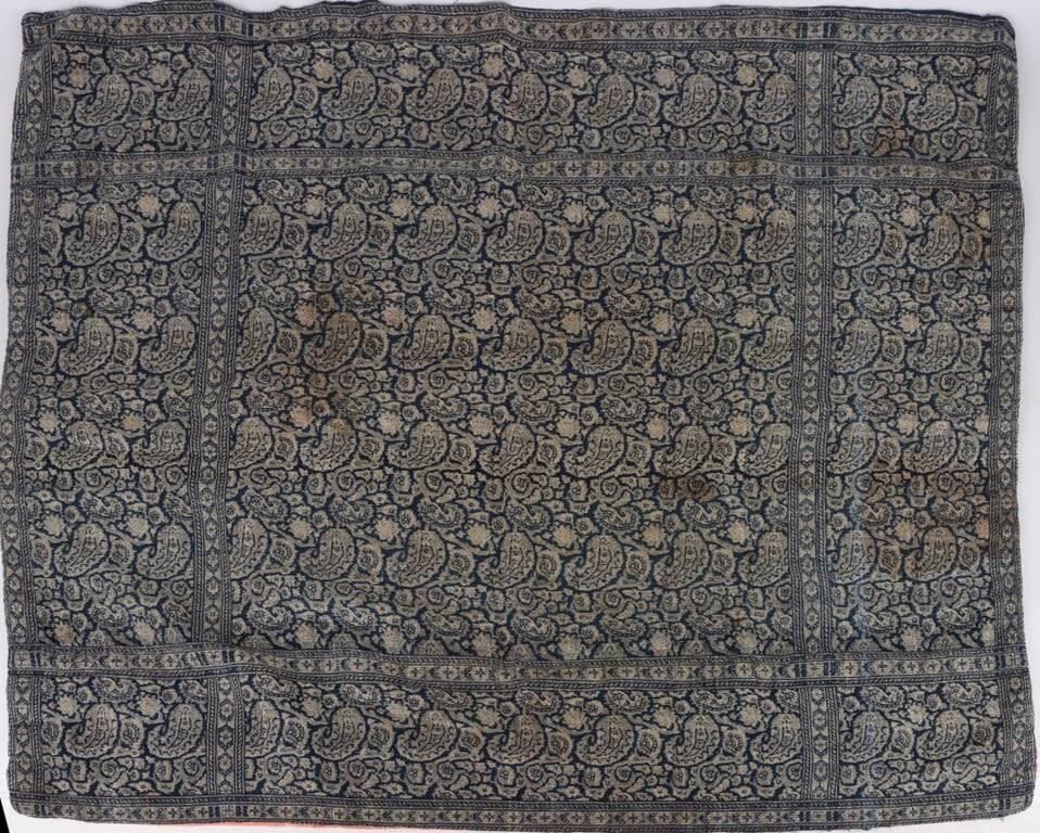 Lot 144205: ANTIQUE PERSIAN TERMEH WOVEN PRAYER RUG