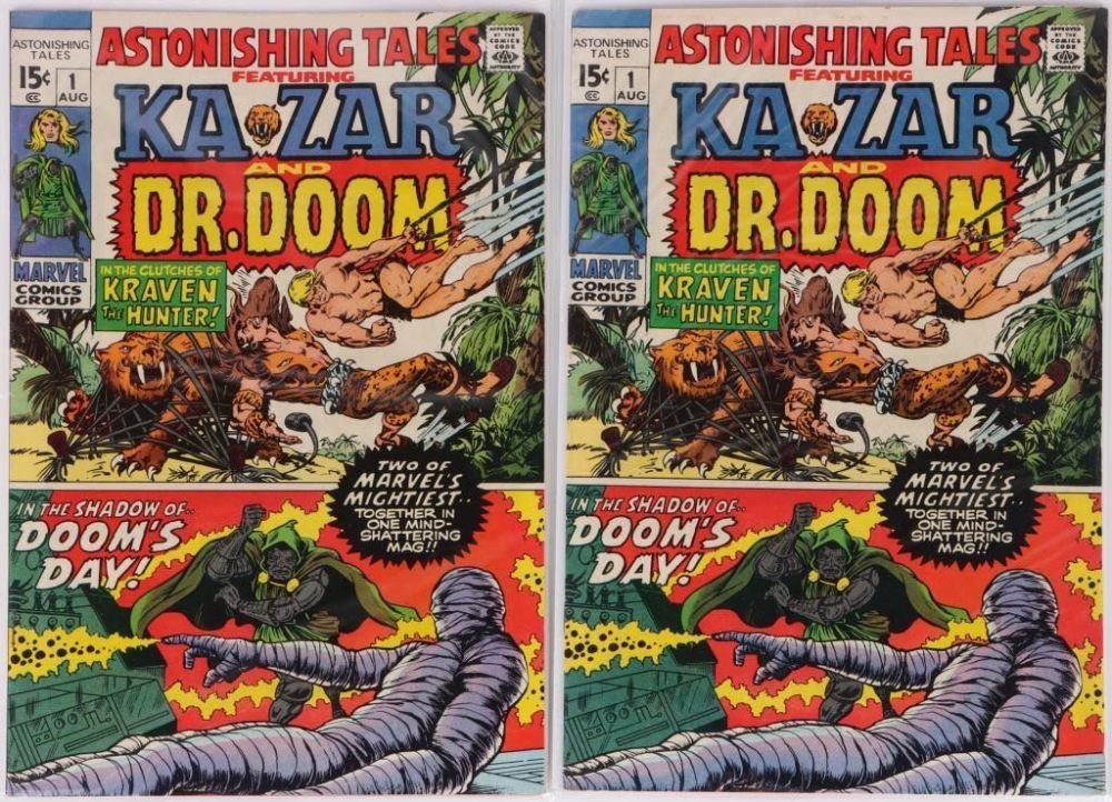 Lot 144206: ASTONISHING TALES #1 COMIC BOOKS - LOT OF 2