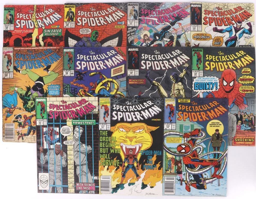 Lot 144210: THE SPECTACULAR SPIDER-MAN COMICS - LOT OF 11