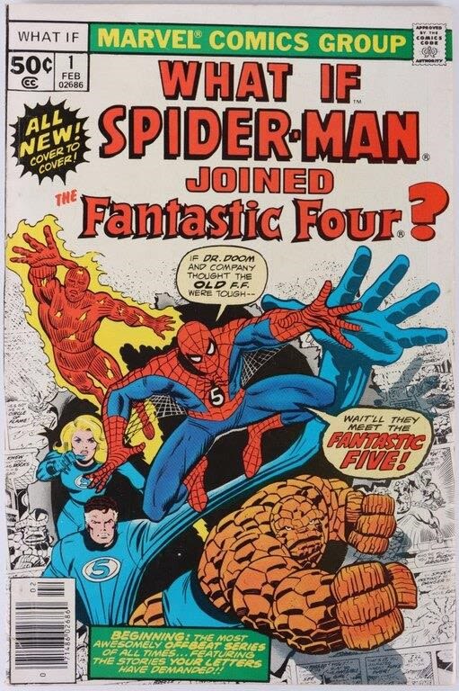 Lot 144212: WHAT IF #1 COMIC SPIDER-MAN JOINED FANTASTIC FOUR
