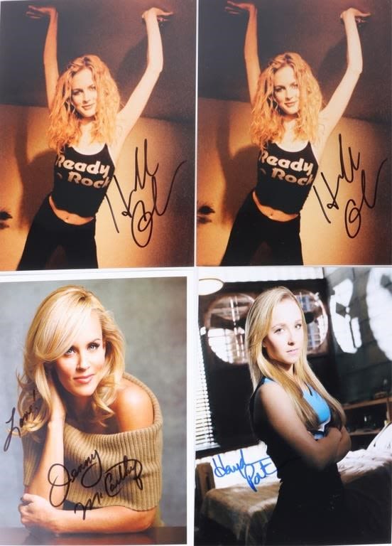 Lot 144235: HEATHER GRAHAM, PANETTIERE, J. MCCARTHY AUTOGRAPHS