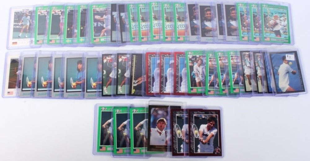 Lot 144244: TENNIS LEGENDS COLLECTIBLE TRADING CARDS (48)