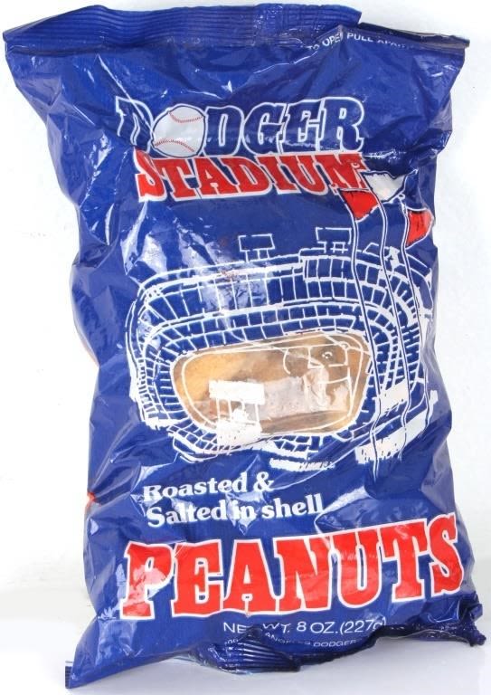 Lot 144260: UNOPENED BAG OF PEANUTS FROM DODGER STADIUM 1993