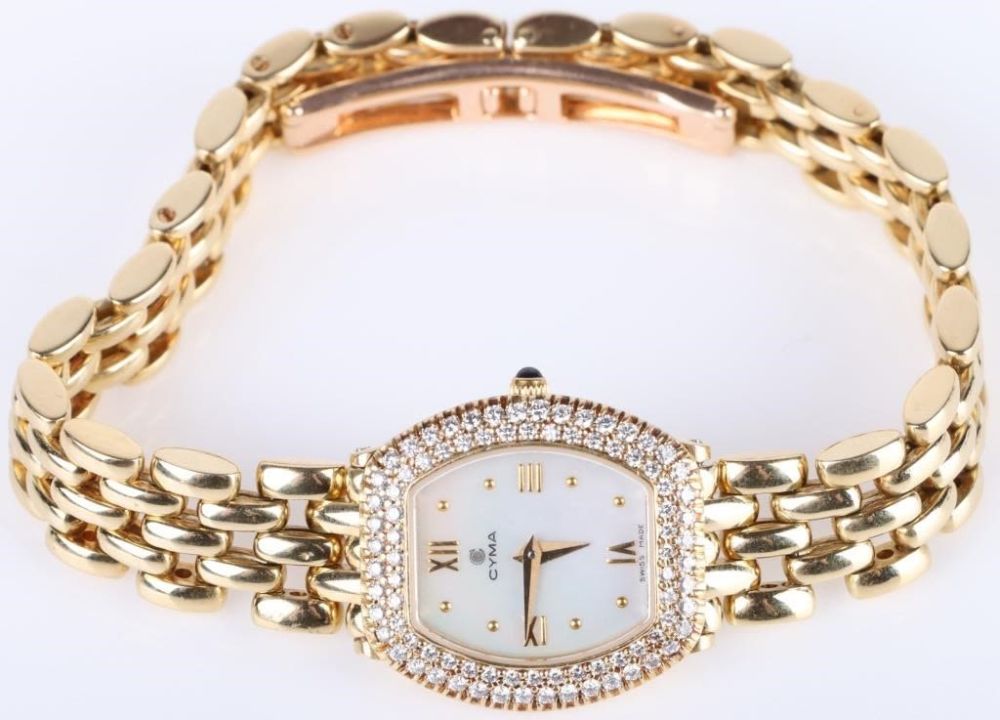 Lot 144278: CYMA 18K SOLID GOLD LADIES WRISTWATCH
