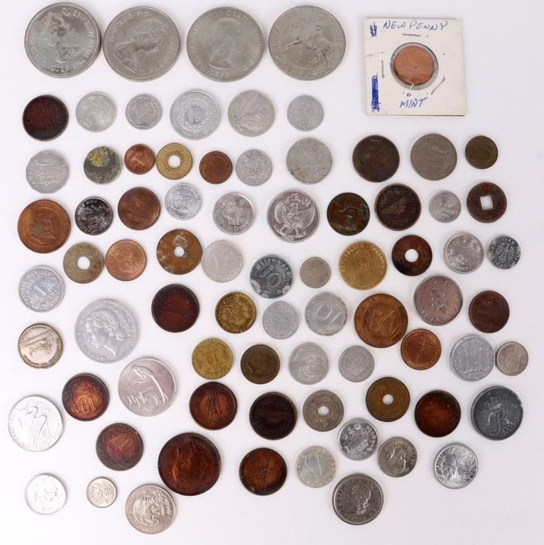 Lot 145157: COLLECTIBLE FOREIGN COINS - BRITISH, DENMARK, ETC.