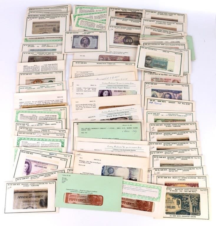 Lot 145163: COLLECTIBLE FOREIGN CURRENCY NOTES & BILLS