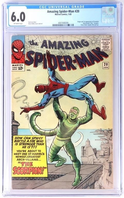 Lot 145174: AMAZING SPIDER-MAN #20 (1969) 1ST APP. SCORPION