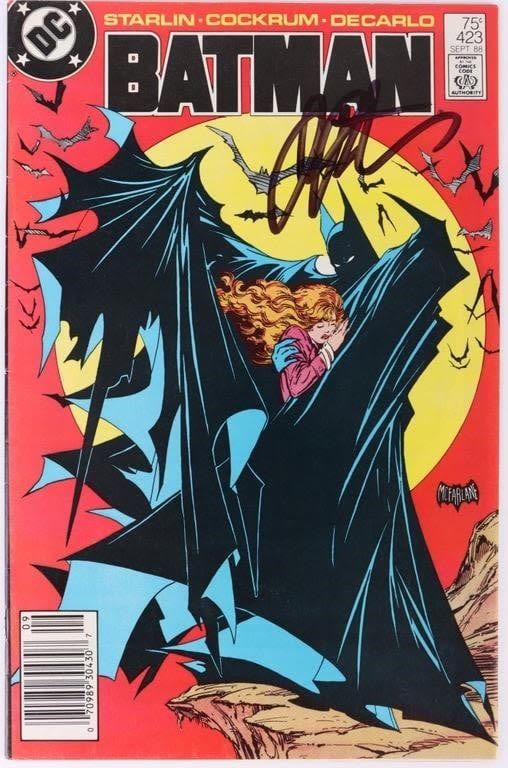 Lot 145179: SIGNED BY STARLIN BATMAN #423 RELEASED IN 1988