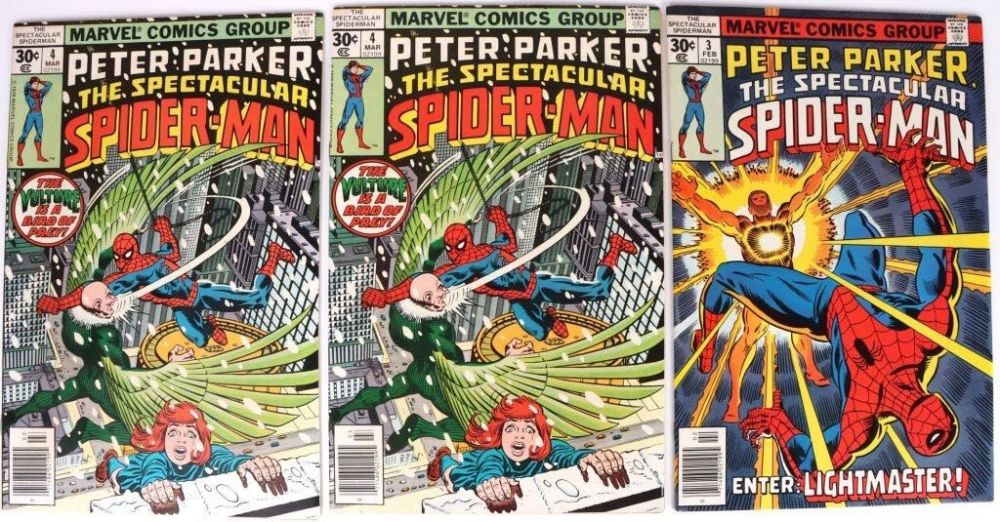 Lot 145183: THE SPECTACULAR SPIDER-MAN #3 & #4 (1976)