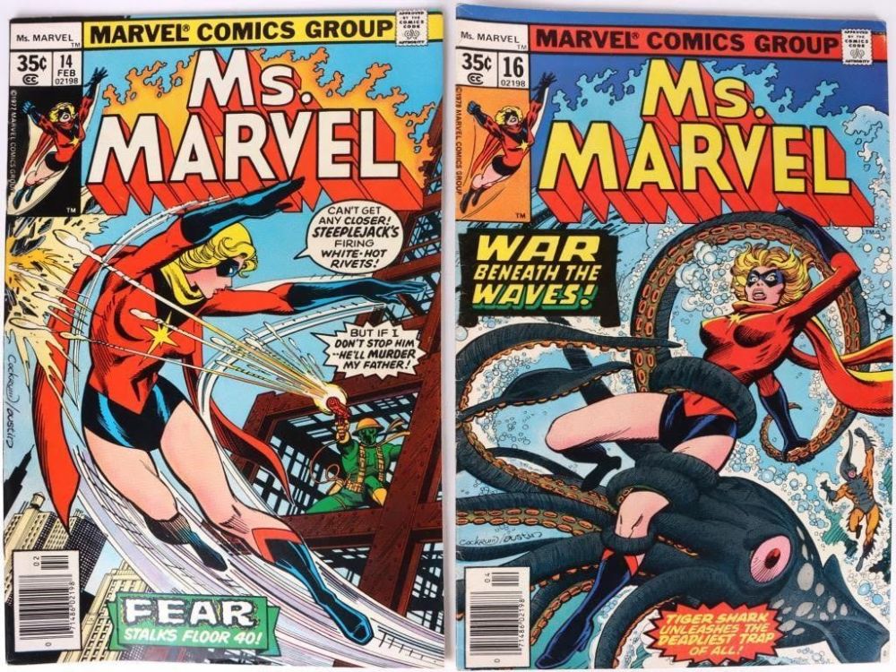 Lot 145184: MS. MARVEL #14 & #16 (1978) 1ST CAMEO OF MYSTIQUE
