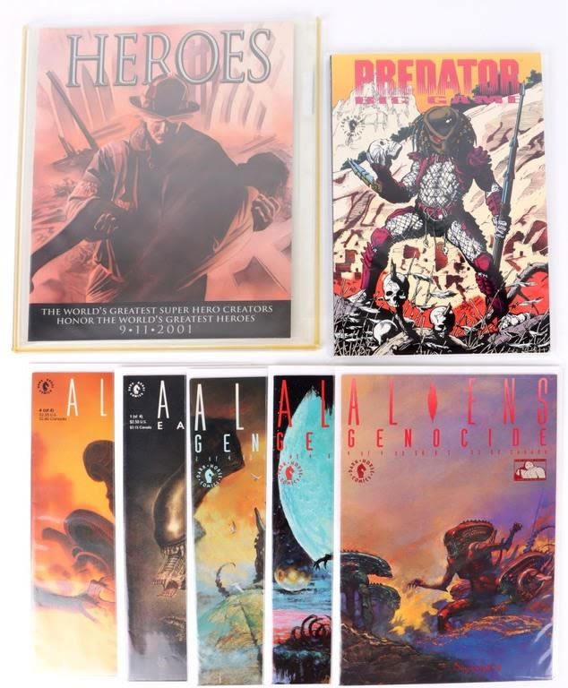 Lot 145190: COLLECTOR COMICS - ALIENS, HEROES, & PREDATOR