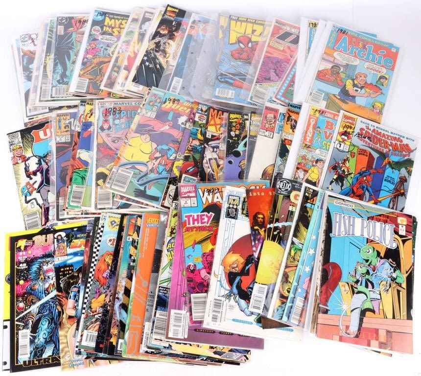 Lot 145191: MODERN MARVEL DC LOT OF 83 COMIC BOOKS