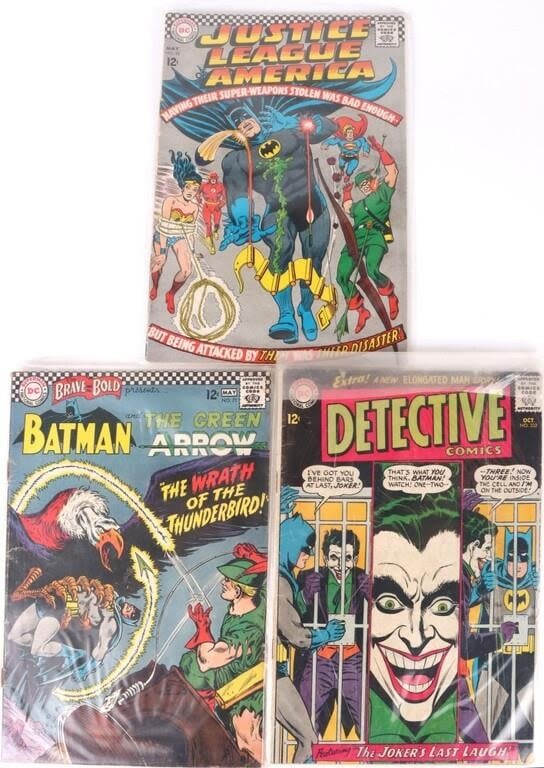 Lot 145197: 1960'S LOT OF BATMAN & JUSTICE LEAGUE COMIC BOOKS