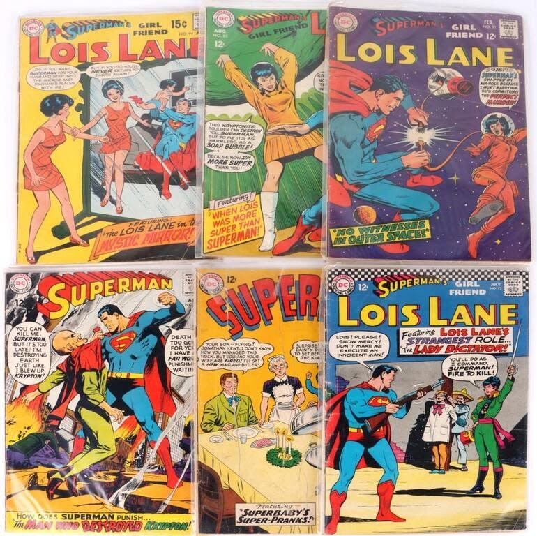 Lot 145198: DC SUPERMAN SUPERBOY& LOIS LANE COMIC BOOKS LOT 6