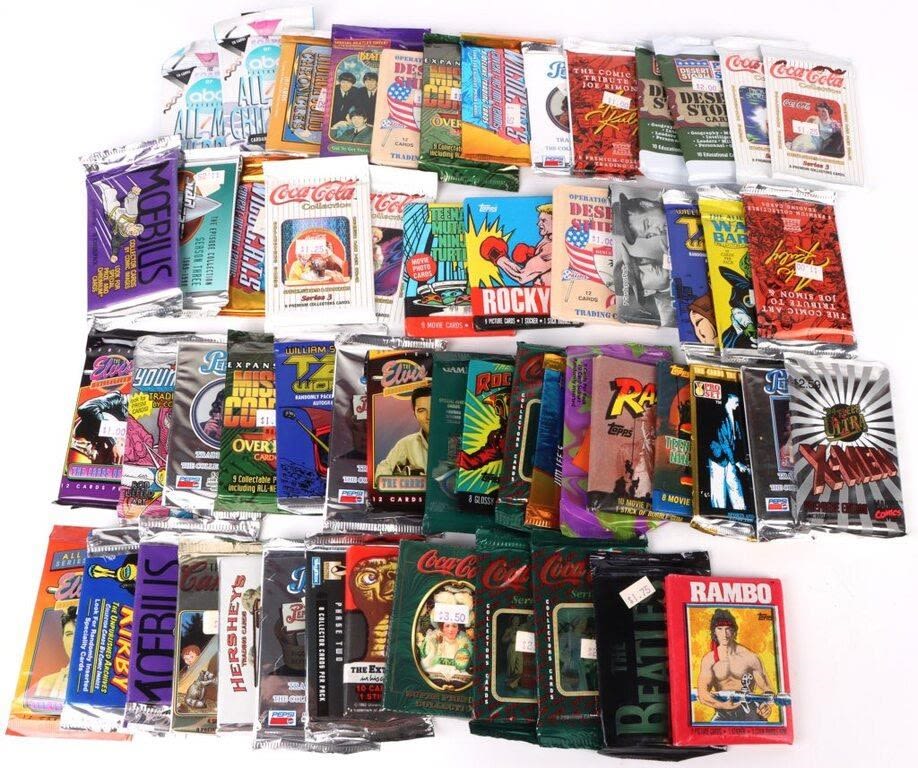 Lot 145204: COLLECTIBLE SEALED CARD BLIND BAGS - LOT OF 54