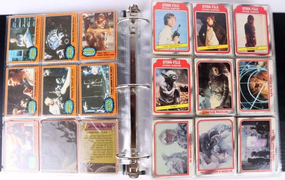 Lot 145205: COLLECTIBLE TRADING CARD SETS - STAR WARS, ET, ETC
