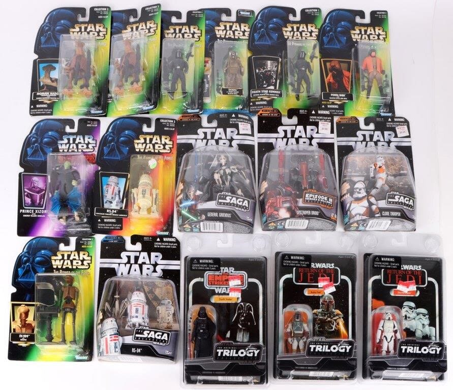 Lot 145212: STAR WARS COLLECTBLE SEALED ACTION FIGURES - (16)