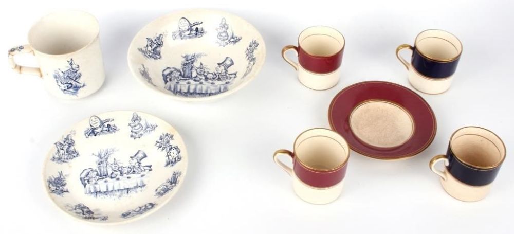 Lot 145246: ANTIQUE ENGLISH & FONDEVILLE TEA SET PIECES - (8)