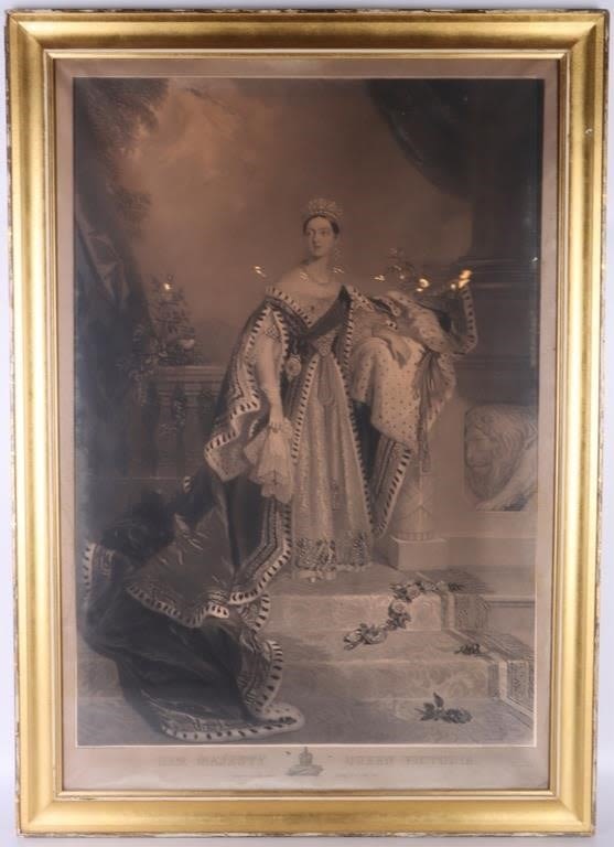 Lot 145264: 1847 QUEEN VICTORIA CORONATION CHALON PRINT