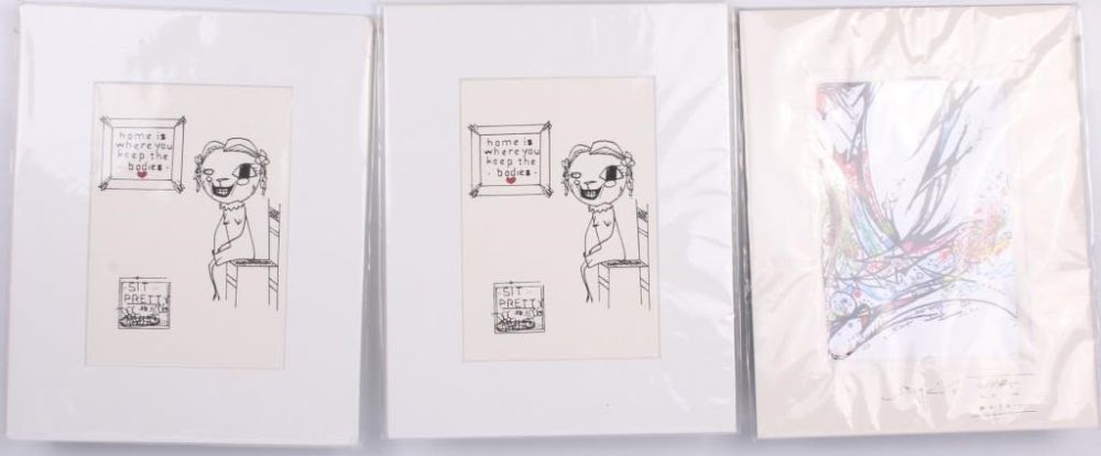 Lot 145267: WILL ADKINS DRAWING & HOME & THE BODIES DRAWINGS