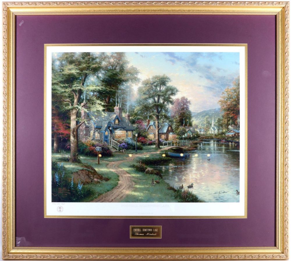 Lot 148258: THOMAS KINKADE FOOTHILL HOMETOWN LAKE 446/495