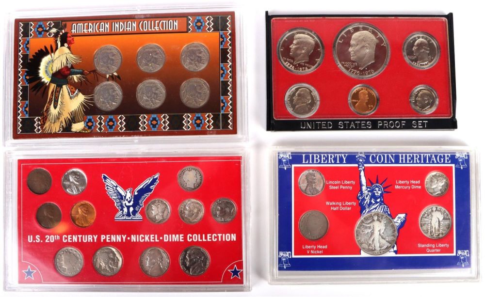 Lot 149154: US MINT PROOF SETS SILVER & MORE - LOT OF 4