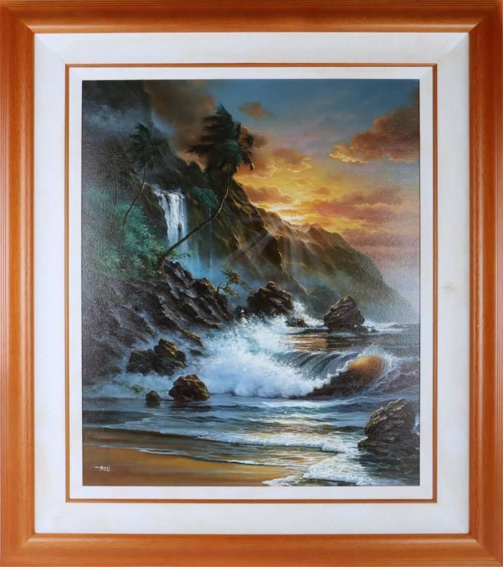 Lot 149165: AROZI ORIGINAL "SUNGLOW RADIANCE" OIL PAINTING