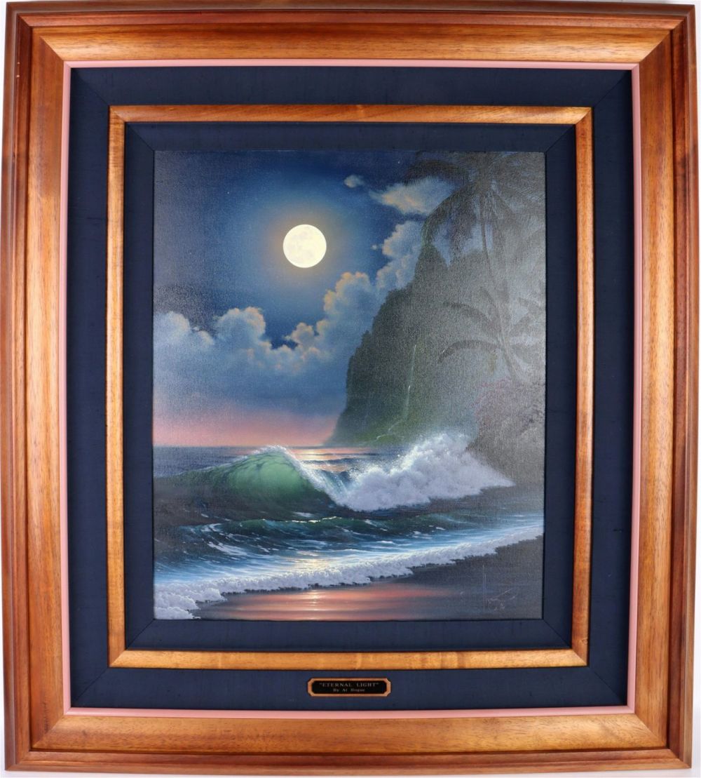Lot 149166: AL HOGUE "ETERNAL LIGHT" ORIGINAL OIL PAINTING