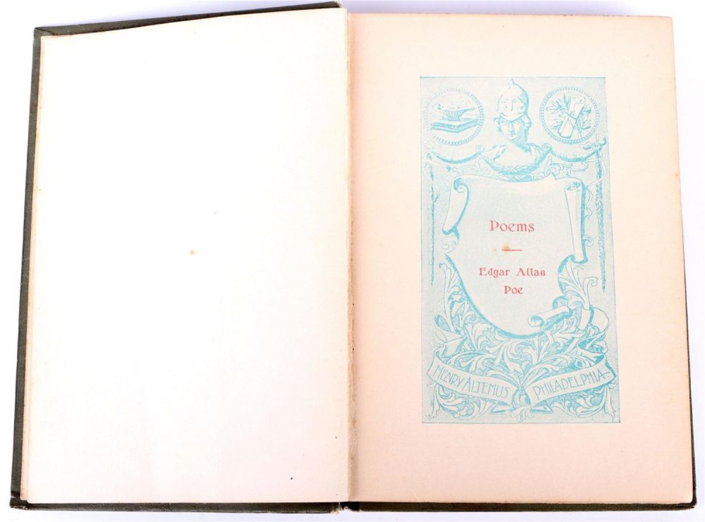 Lot 149197: 1895 EDGAR ALLEN POE POETRY COLLECTION