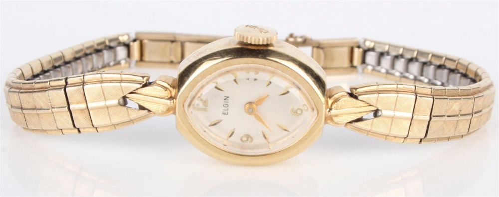 Lot 149204: 14K YELLOW GOLD LADIES ELGIN VINTAGE WRISTWATCH