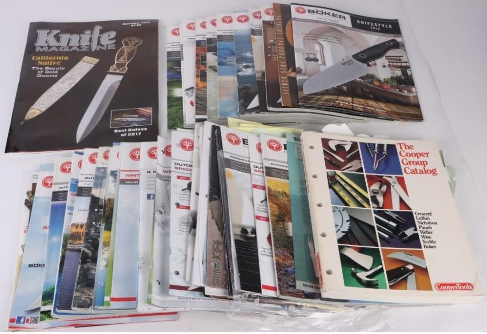 Lot 152247: BOKER COLLECTIBLE MAGAZINES & CATALOGS - (42)