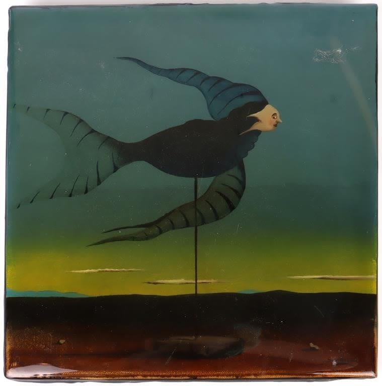 Lot 154152: M. SUAZNABAR ORIGINAL "PAZ" SURREALISM PAINTING