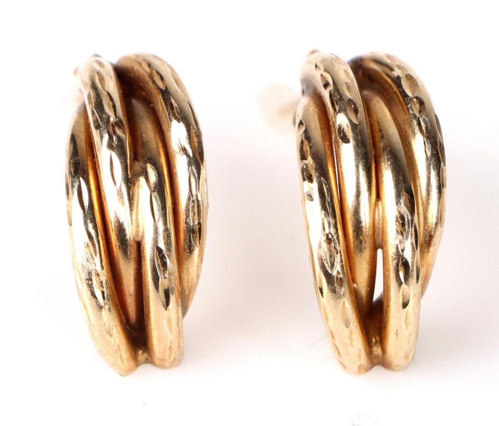 Lot 156149: 10K YELLOW GOLD LADIES EARRINGS