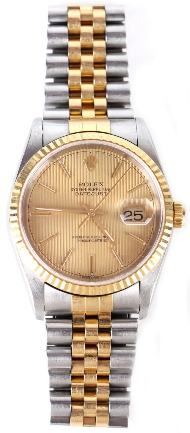 Lot 156170: 2002 ROLEX OYSTER PERPETUAL DATEJUST WATCH