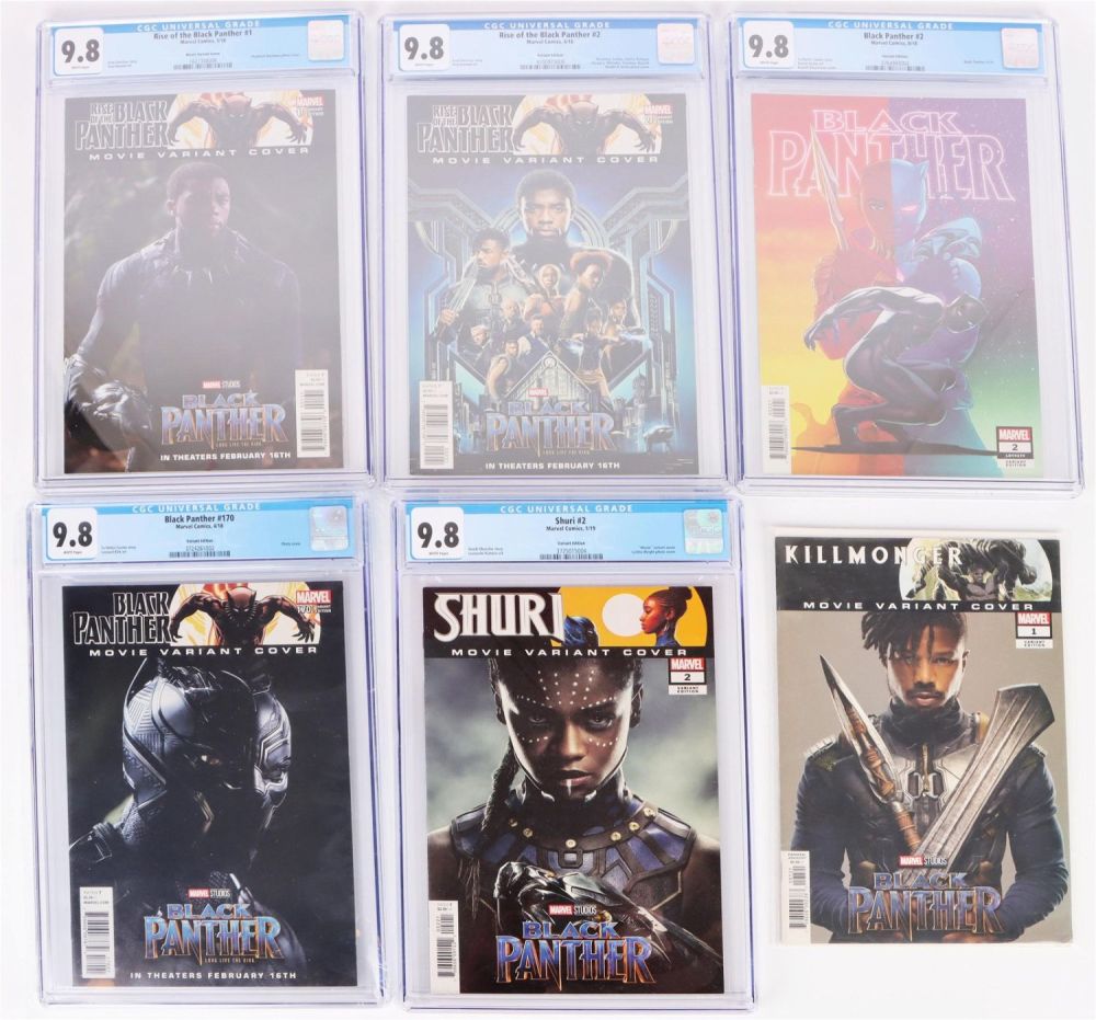 Lot 156203: BLACK PANTHER GRADED COMIC BOOK LOT- LOT OF 6