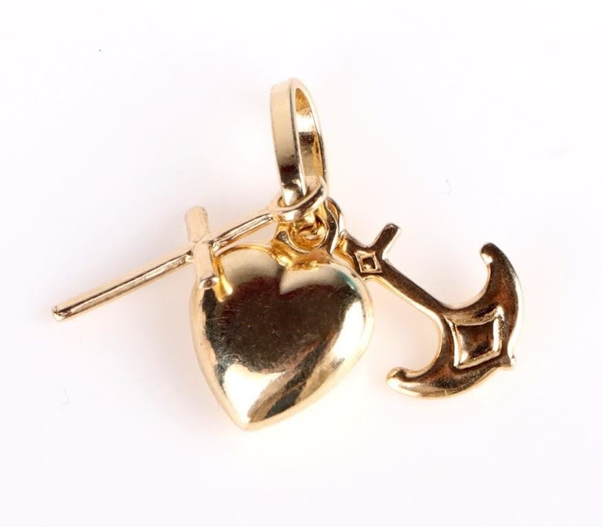 Lot 157174: 14K YELLOW GOLD LADIES CHARM PENDANT