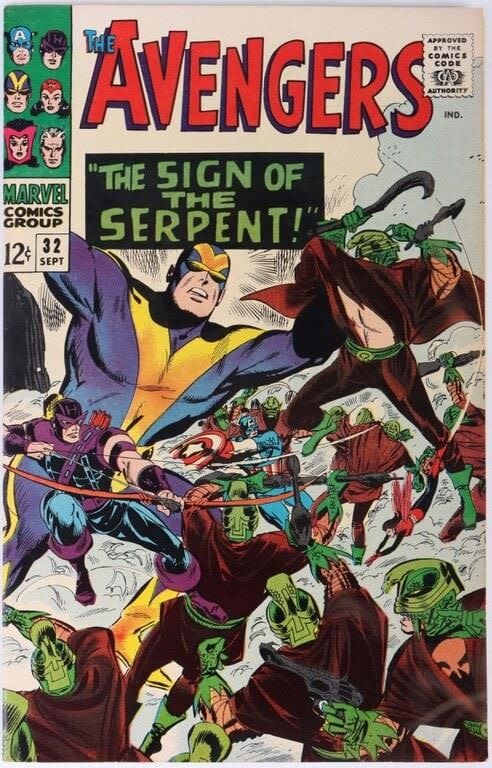 Lot 157209: AVENGERS #32 - 1ST BILL FOSTER/BLACK GOLIATH