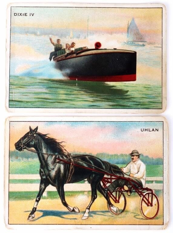 Lot 157234: 1912 UHLAN & DIXIE IV HONEST LONG CUT CARDS