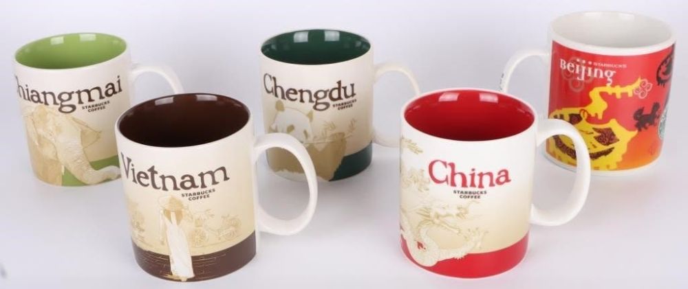 Lot 157250: STARBUCKS ASIAN COLLECTIBLE MUGS LOT OF 5