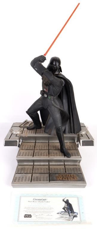 Lot 157259: RARE AUTHENTIC STAR WARS DARTH VADER SCULPTURE1994